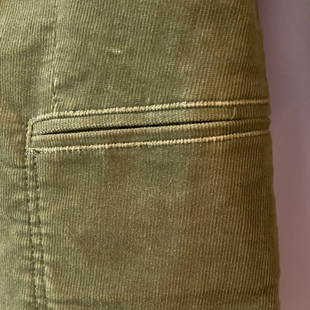 Manoukian Olive Green Pinwale Blazer - Picture 3 of 7